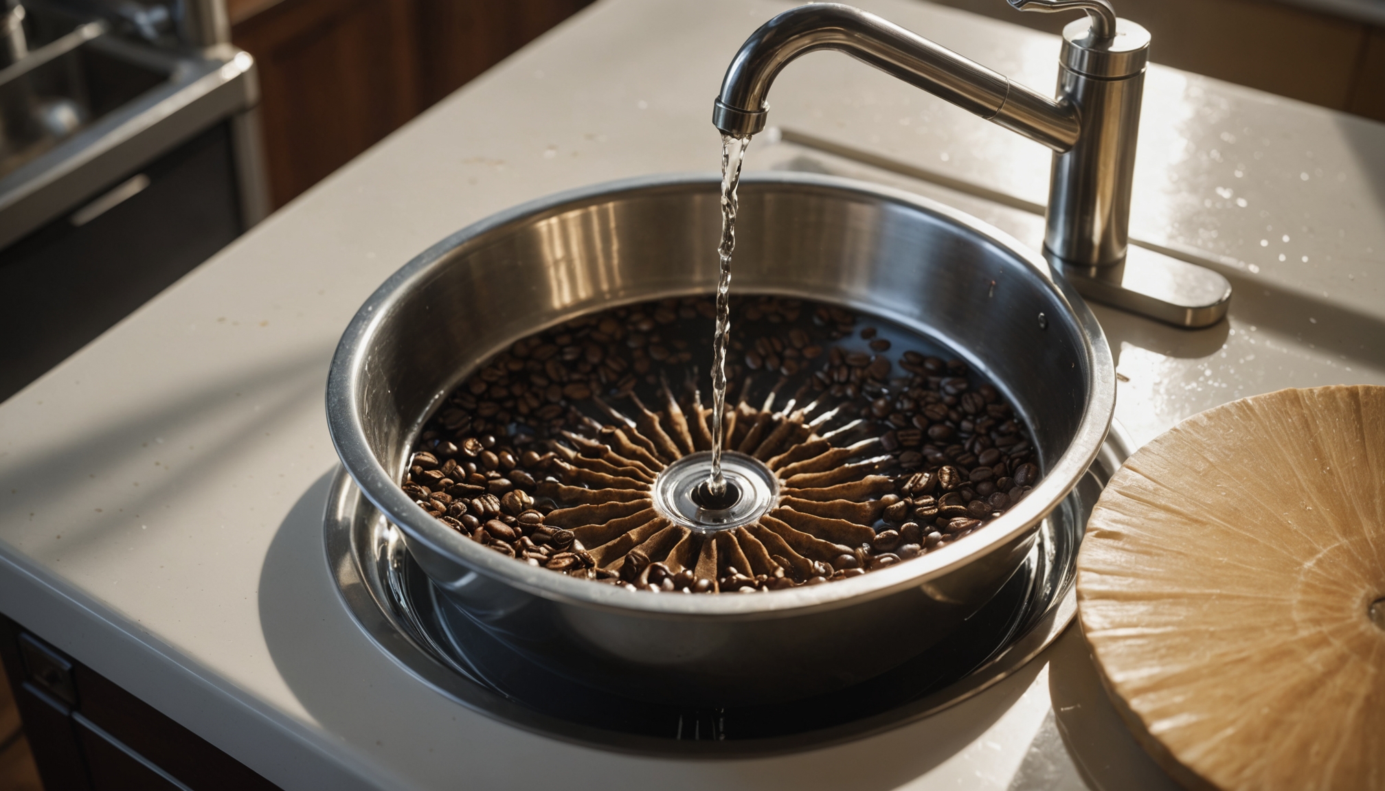 rinse filter immediately after